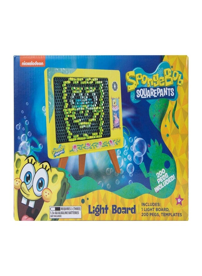 Well Played Spongebob Squarepants Light Board - Interactive Toy for Kids - Spongebob Themed Fun Activity for Constructive and Creative Play - Ages 6 - Image 4